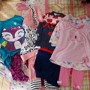 Lot of 6 size 18 months girls outfits